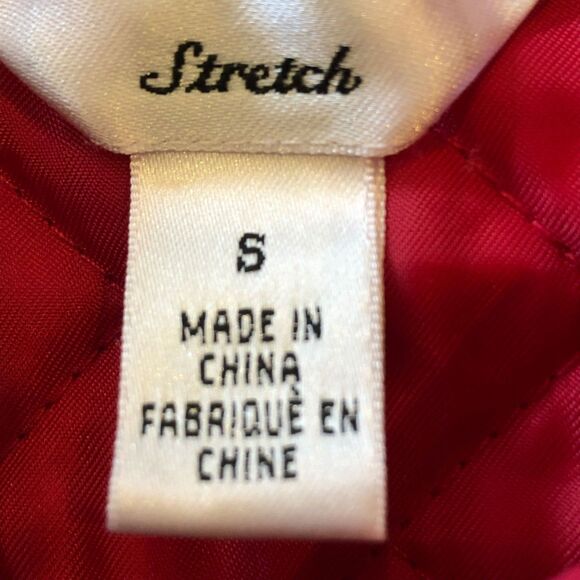 Talbots Petite Quilted Lightweight Red Shacket Jacket SM - Picture 8 of 9